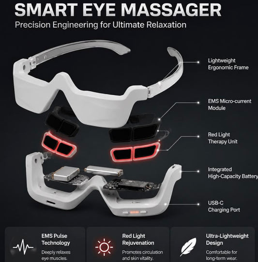 EMS Eye Massager | Red Light Therapy & Relaxing Eye Care