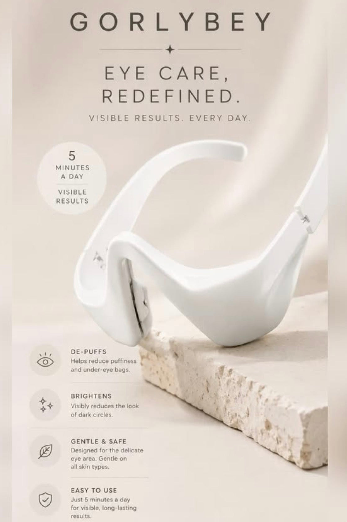 EMS Eye Massager | Red Light Therapy & Relaxing Eye Care
