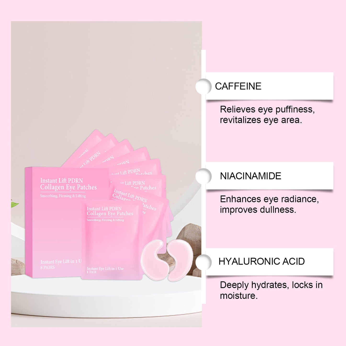 Instalift PDRN Collagen Hydrogel Eye Patches